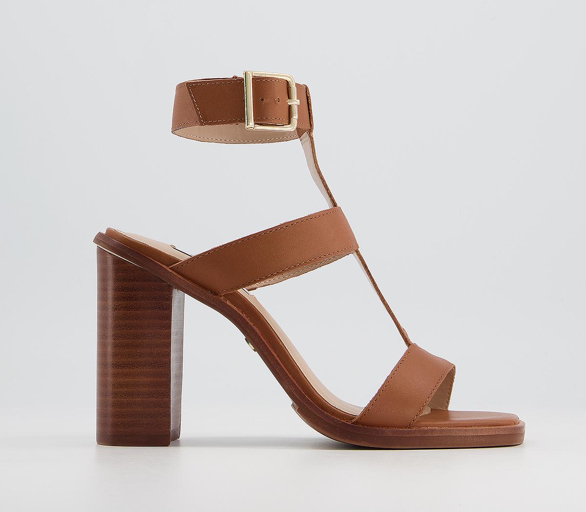Office Here And Now Gladiator Block Heels Office Here And Now Gladiator Block Heels Tan Leather