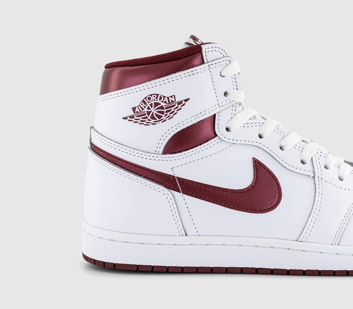 Jordan Air Jordan 1 Hi 85 Trainers White Team Red White