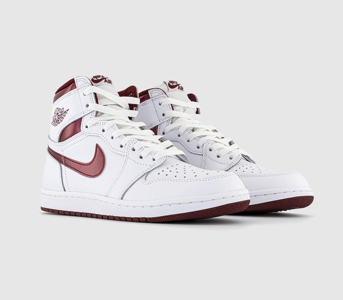 Jordan Air Jordan 1 Hi 85 Trainers White Team Red White - Men's