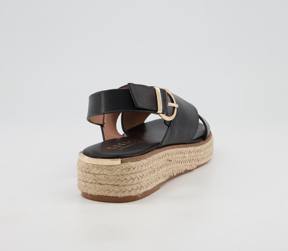 Office Myself Cross Vamp Espadrilles Office Myself Cross Vamp Espadrilles Black