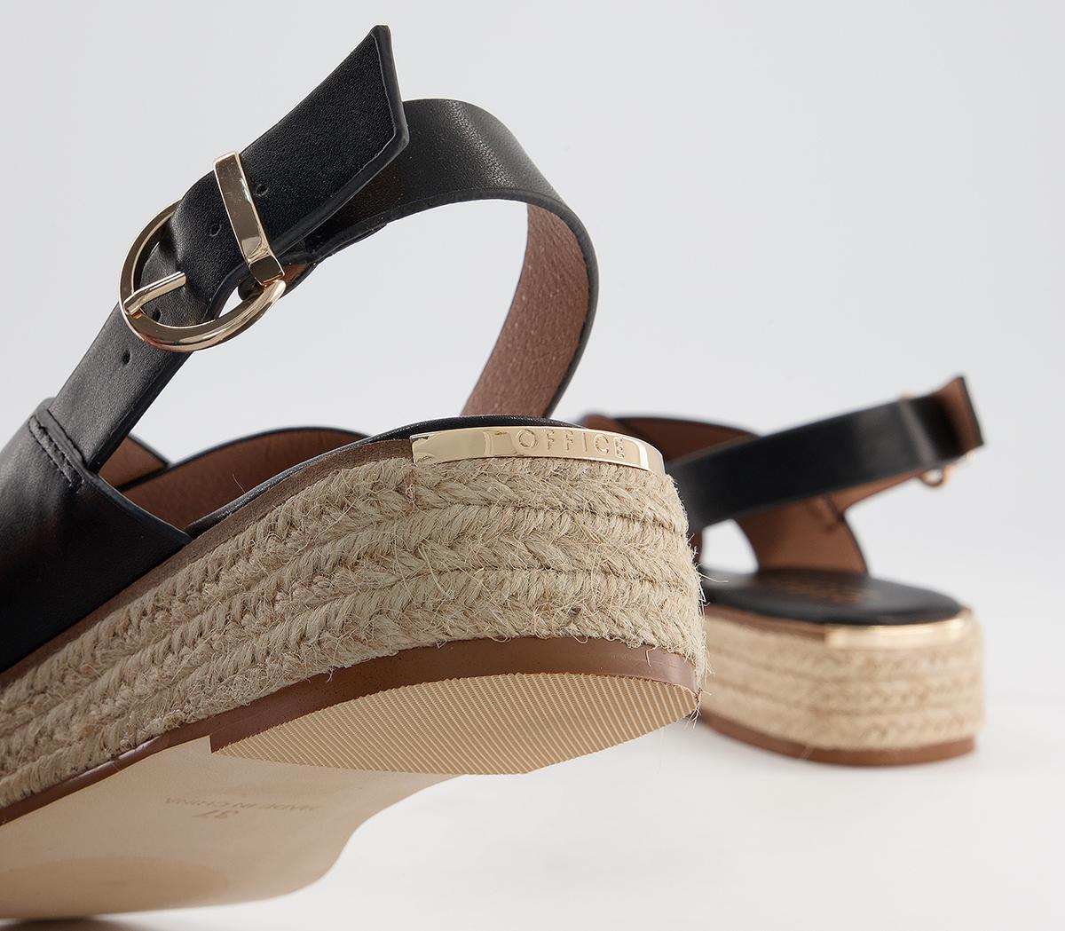 Office Myself Cross Vamp Espadrilles Office Myself Cross Vamp Espadrilles Black