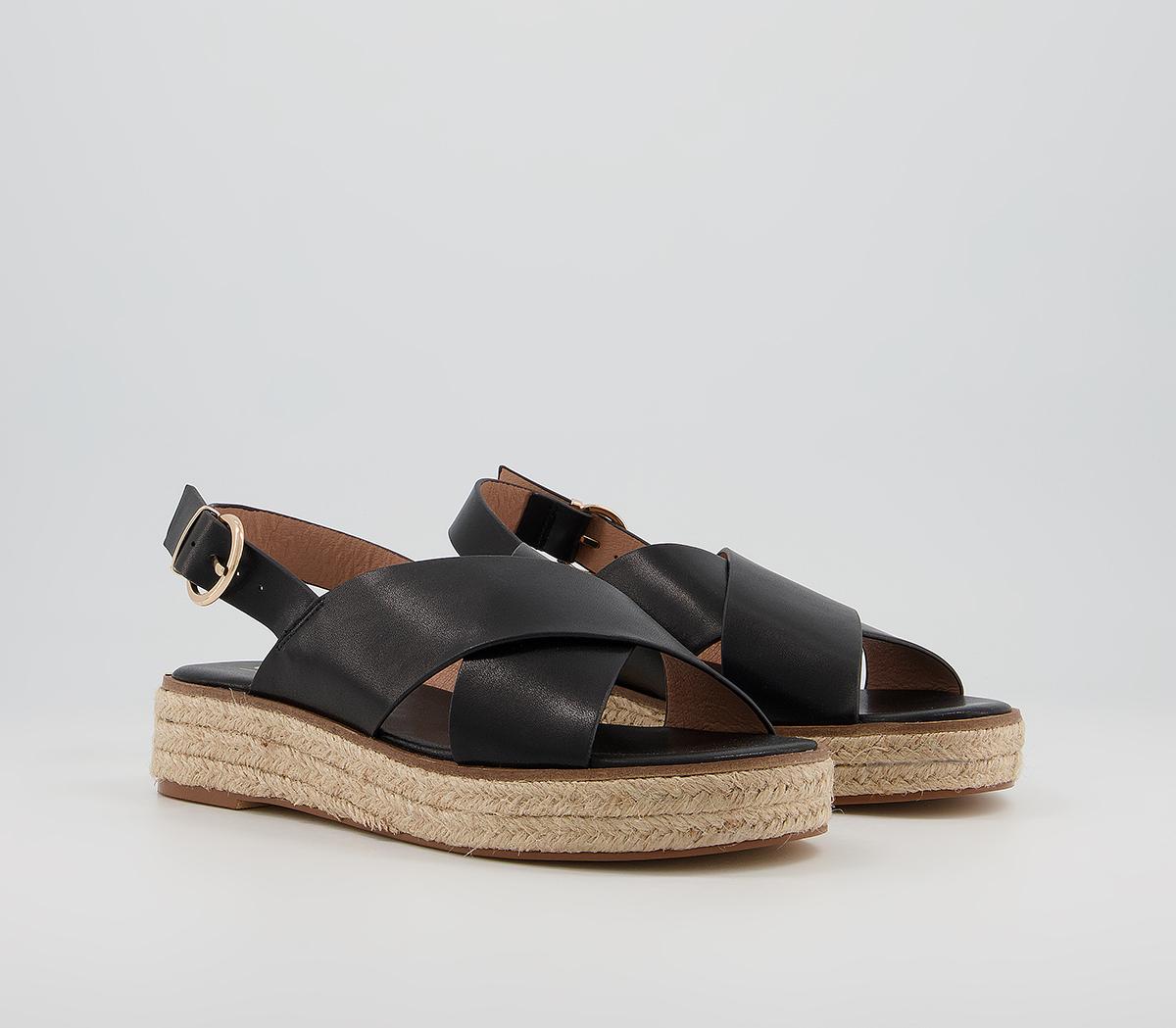 Office Myself Cross Vamp Espadrilles Office Myself Cross Vamp Espadrilles Black