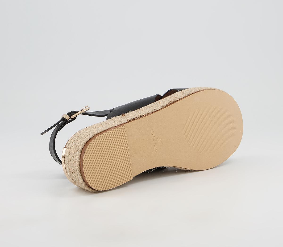 Office Myself Cross Vamp Espadrilles Office Myself Cross Vamp Espadrilles Black