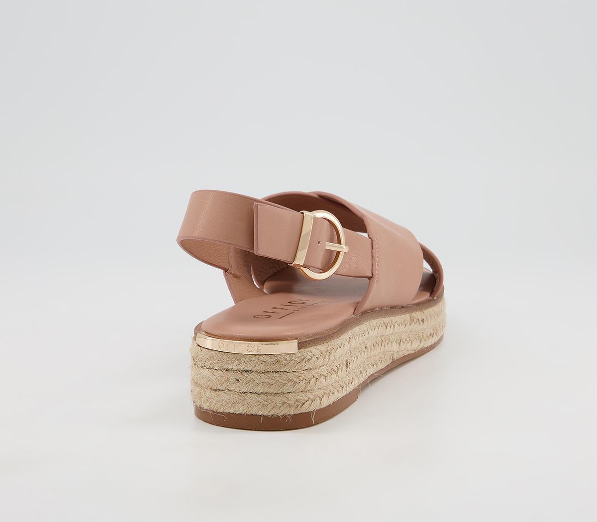 Office Myself Cross Vamp Espadrilles Office Myself Cross Vamp Espadrilles Nude