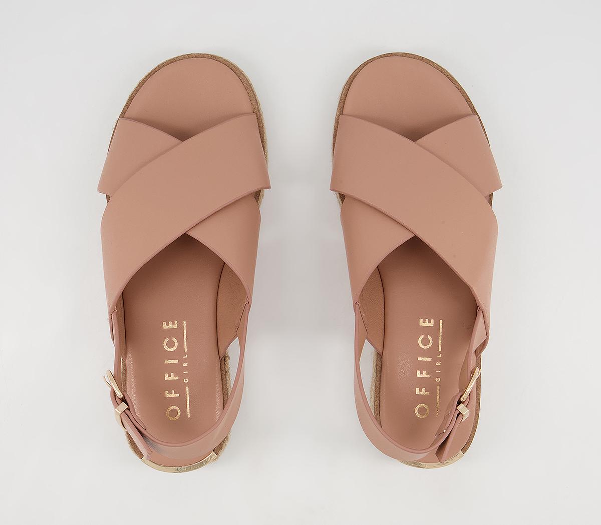 Office Myself Cross Vamp Espadrilles Office Myself Cross Vamp Espadrilles Nude