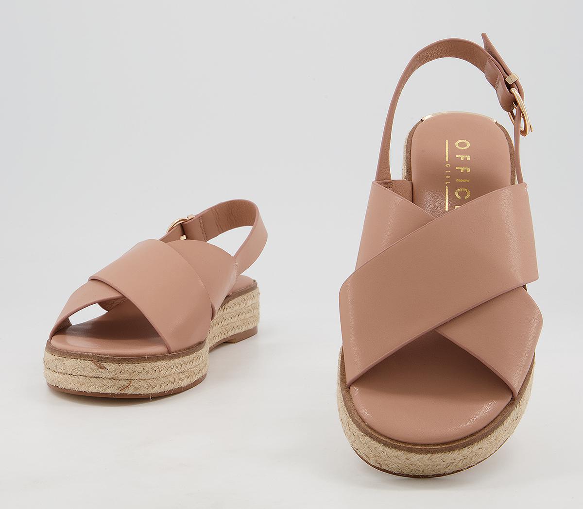 Office Myself Cross Vamp Espadrilles Office Myself Cross Vamp Espadrilles Nude