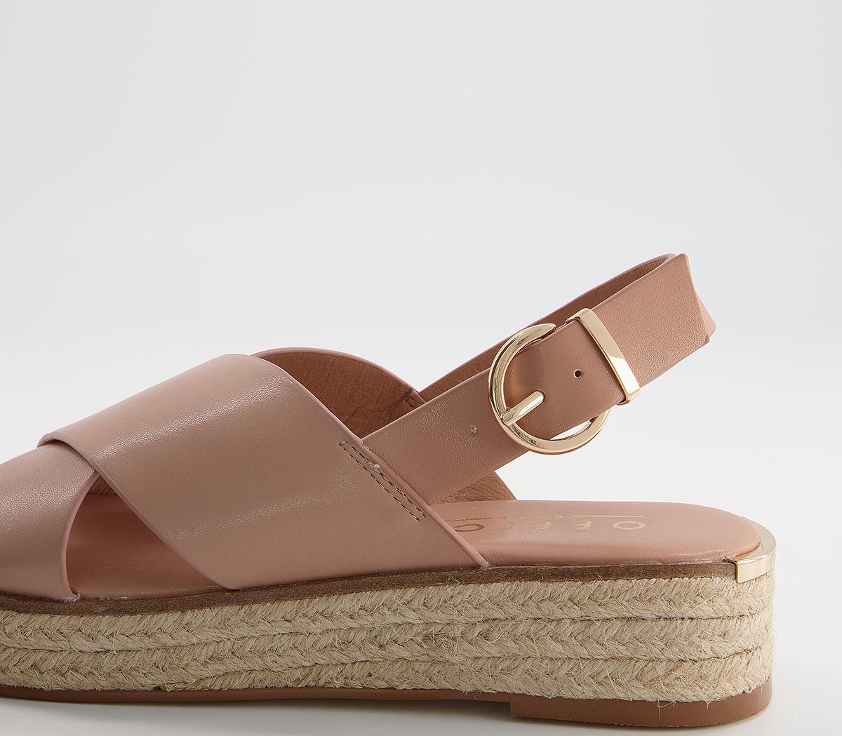 Office Myself Cross Vamp Espadrilles Office Myself Cross Vamp Espadrilles Nude