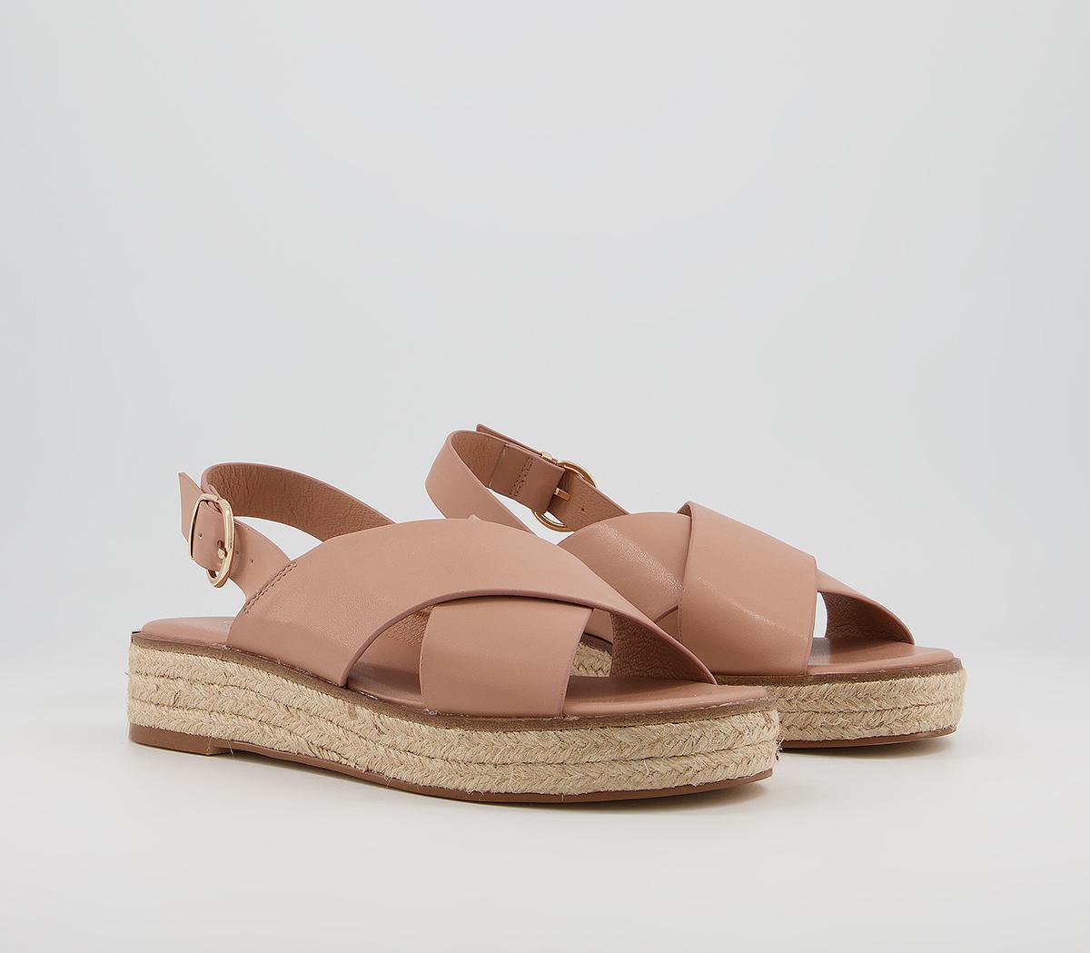 Office Myself Cross Vamp Espadrilles Office Myself Cross Vamp Espadrilles Nude