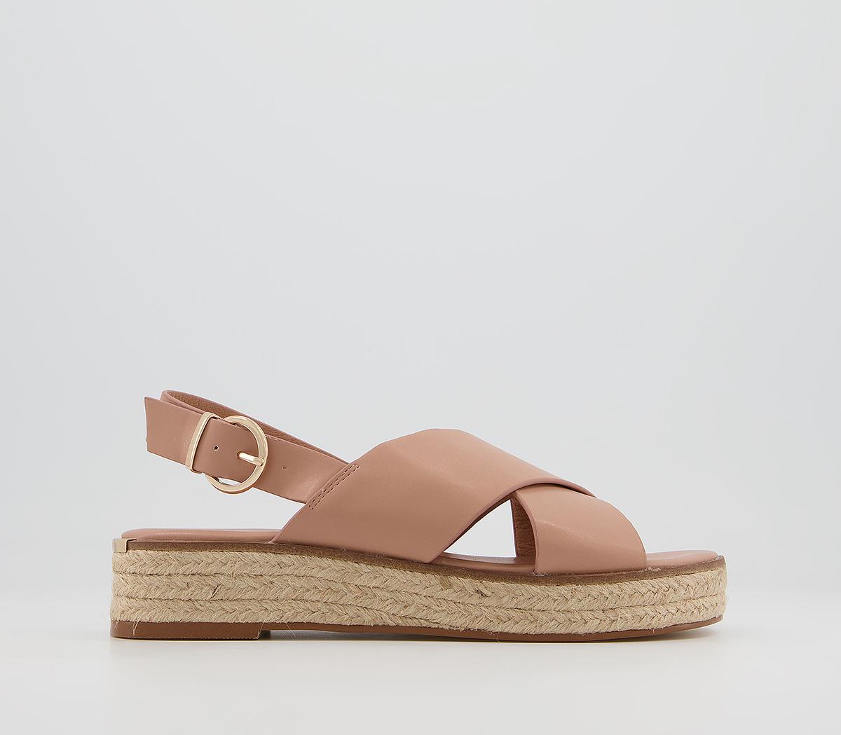 Office Myself Cross Vamp Espadrilles Office Myself Cross Vamp Espadrilles Nude