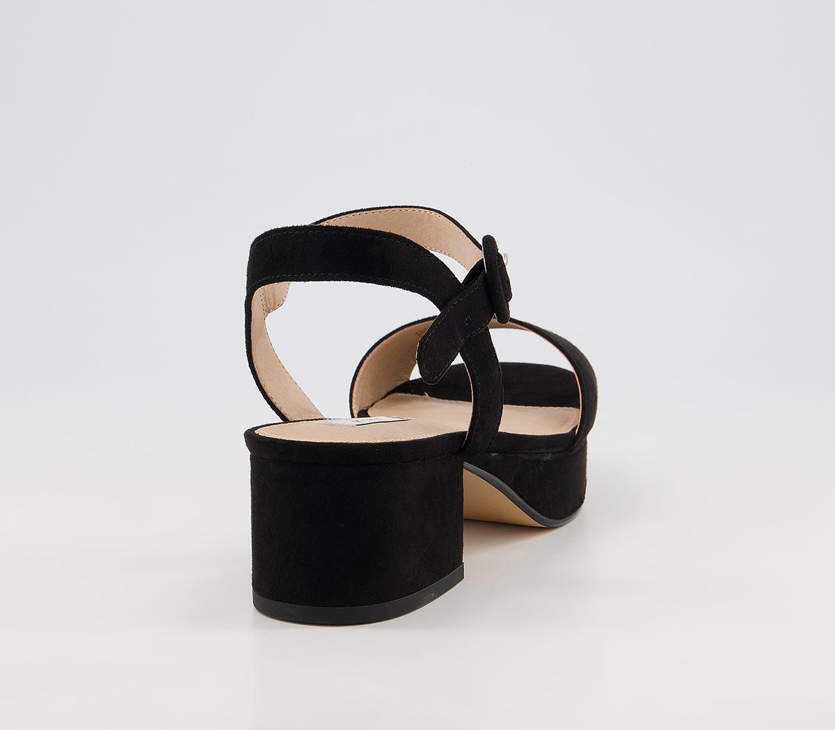 Office Marble Arch Two Part Low Block Heels Office Marble Arch Two Part Low Block Heels Black