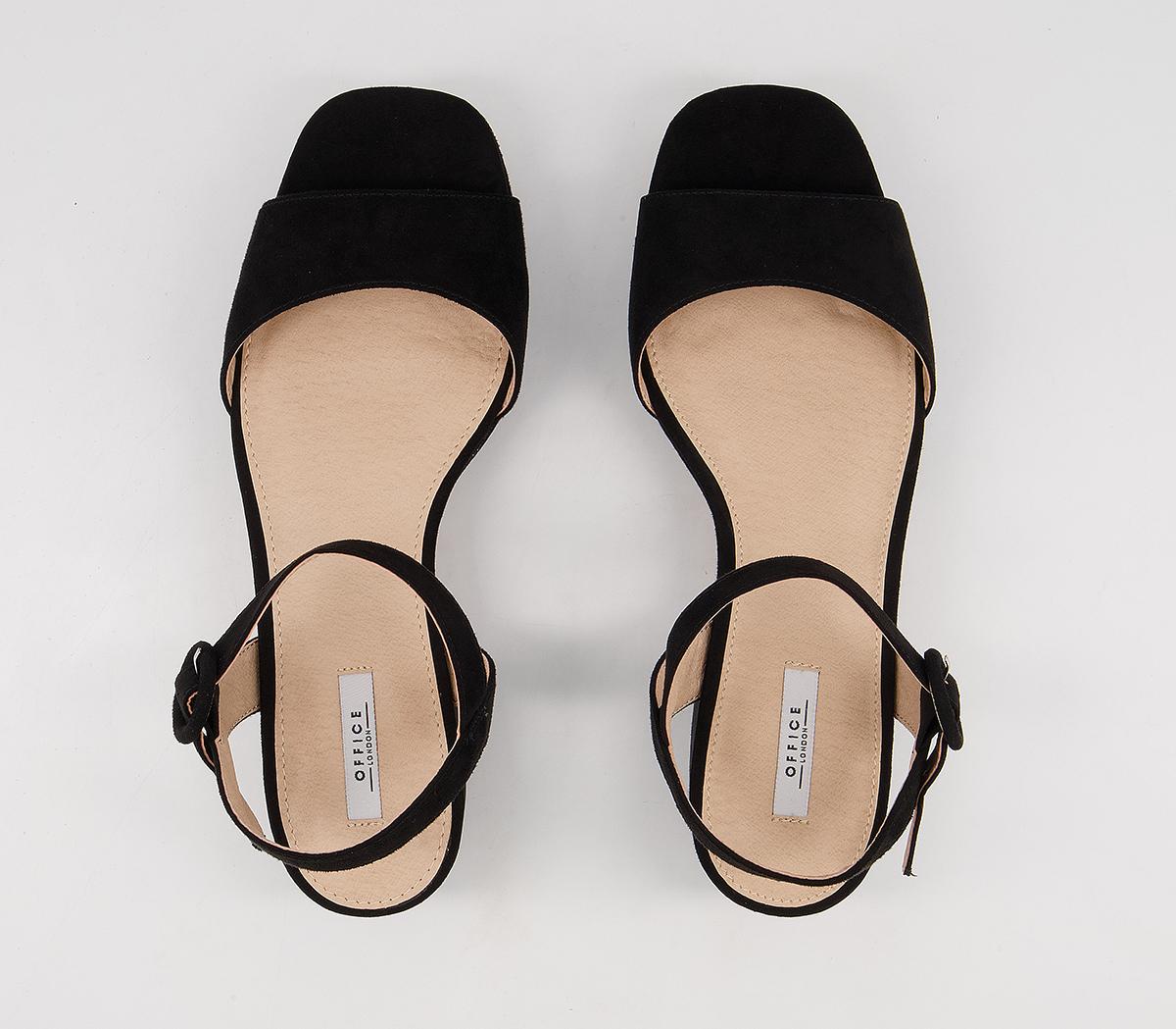 Office Marble Arch Two Part Low Block Heels Office Marble Arch Two Part Low Block Heels Black
