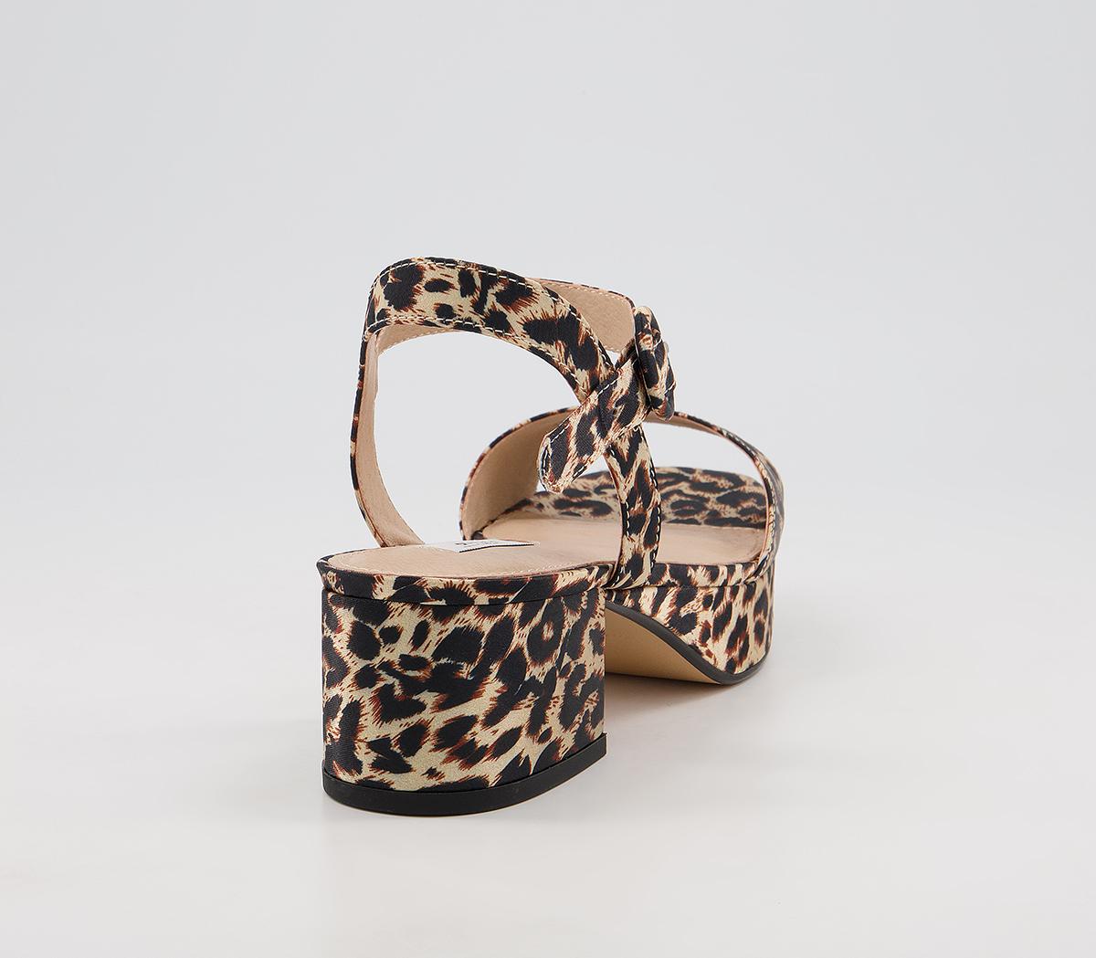 Office Marble Arch Two Part Low Block Heels Office Marble Arch Two Part Low Block Heels Leopard