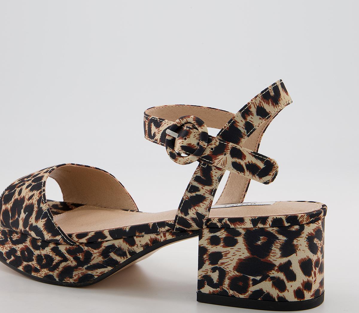 Office Marble Arch Two Part Low Block Heels Office Marble Arch Two Part Low Block Heels Leopard