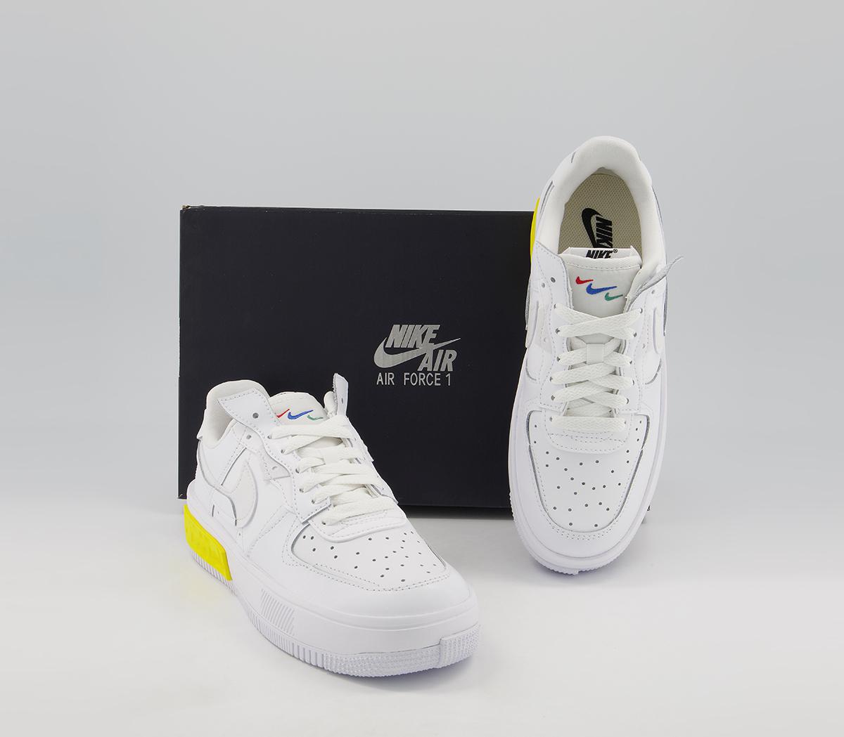 Nike Air Force 1 Fontanka Trainers Nike Air Force 1 Fontanka Trainers White Summit White Photon Dust Yellow Black