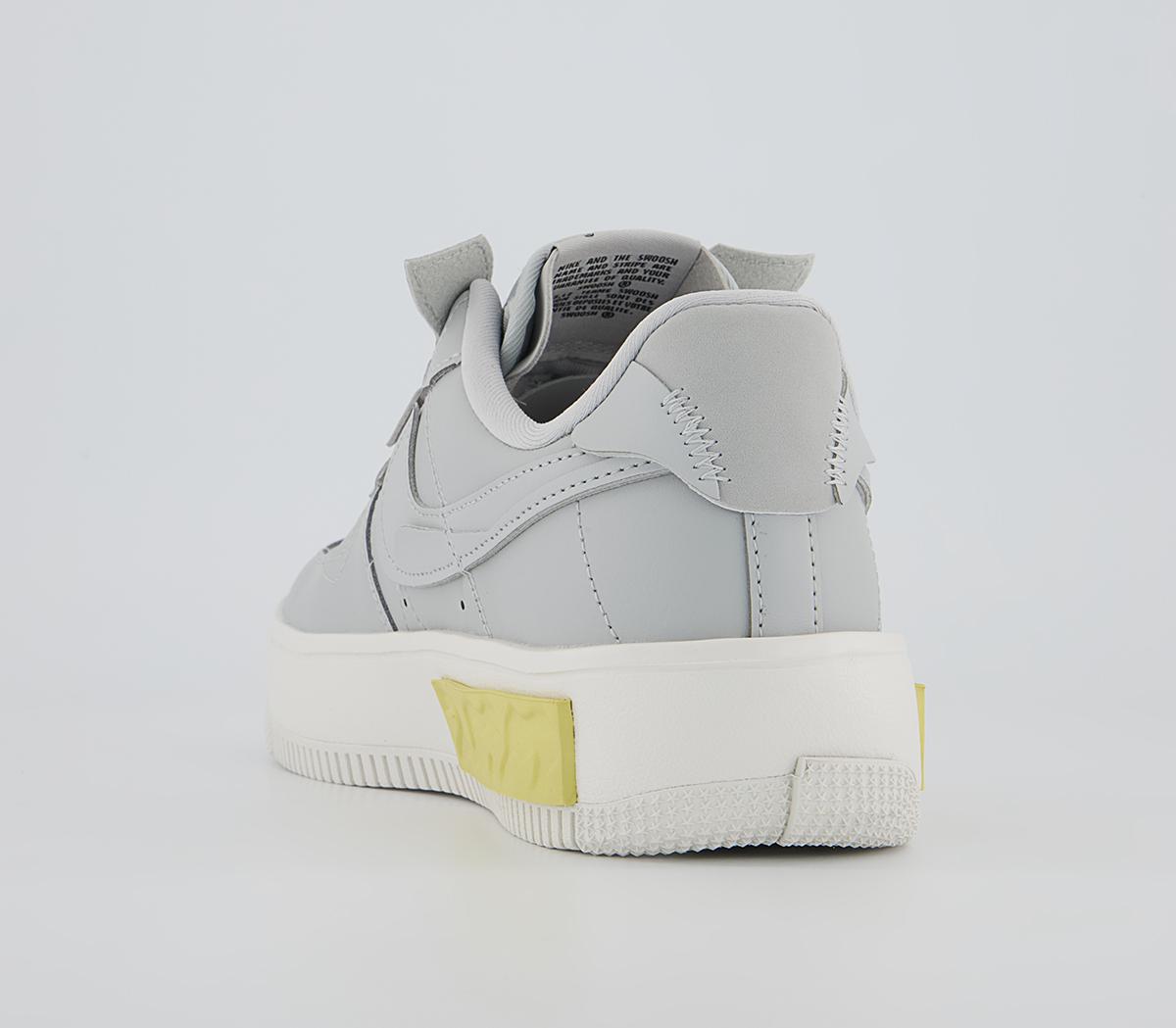 Nike Air Force 1 Fontanka Trainers Grey Fog Lemon Wash