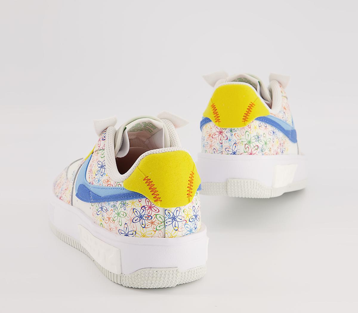 Nike Air Force 1 Fontanka Trainers Nike Air Force 1 Fontanka Trainers Sail University Blue Vivid Sulfur