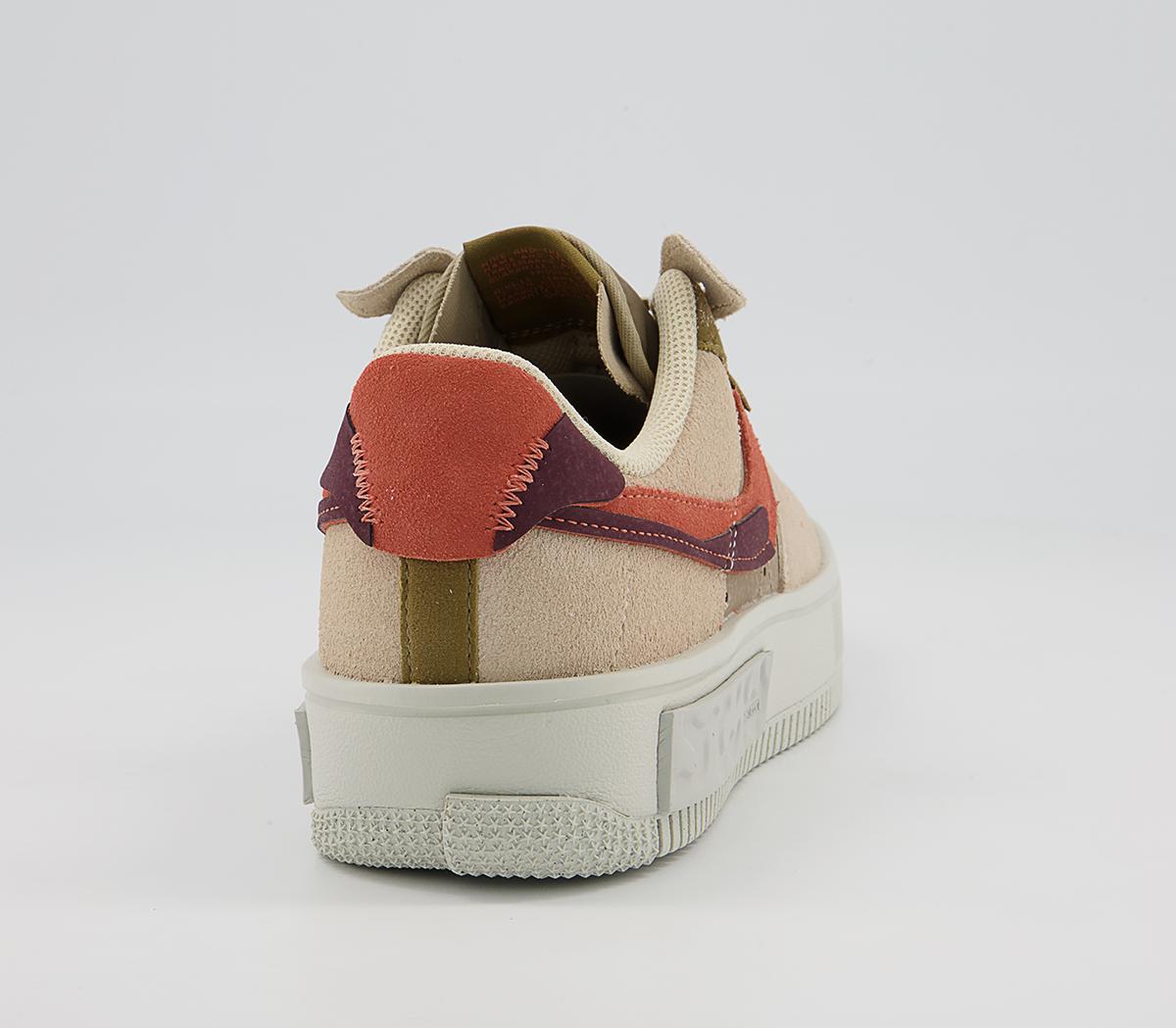 NikeAir Force 1 Fontanka Trainers NikeAir Force 1 Fontanka TrainersRattan Madder Root Burgundy Crush Khaki