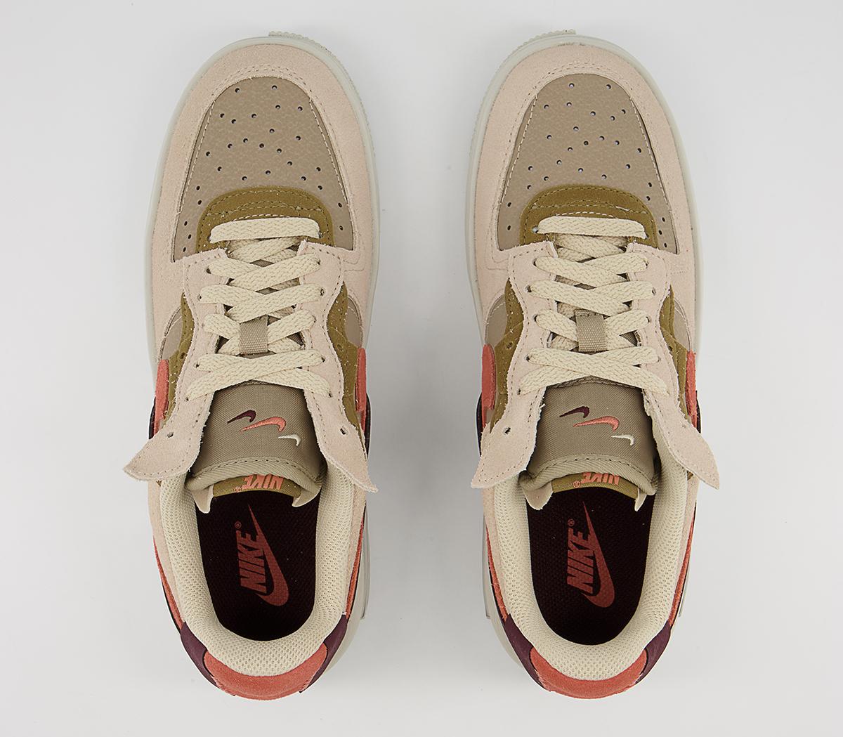 NikeAir Force 1 Fontanka Trainers NikeAir Force 1 Fontanka TrainersRattan Madder Root Burgundy Crush Khaki