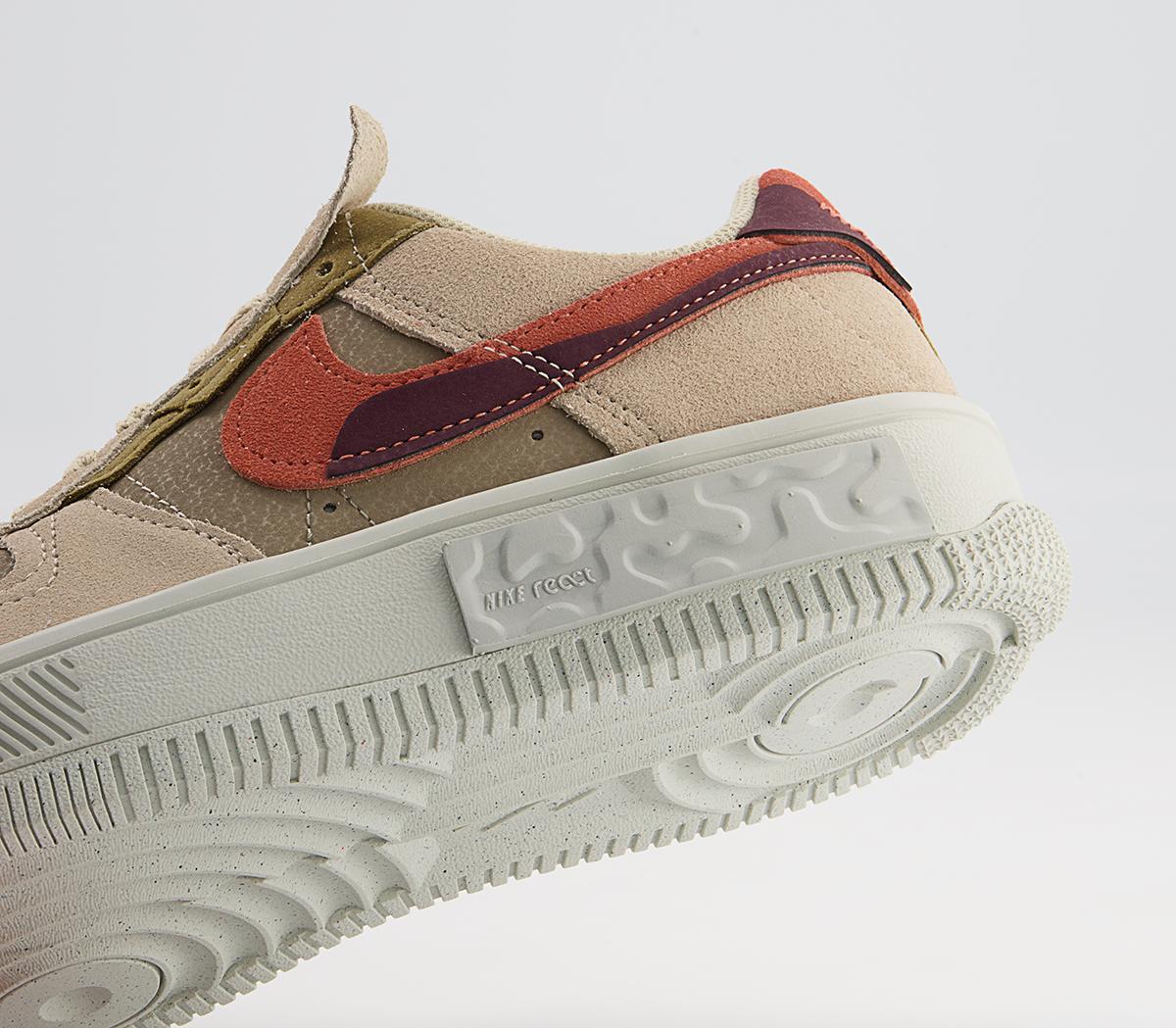 NikeAir Force 1 Fontanka Trainers NikeAir Force 1 Fontanka TrainersRattan Madder Root Burgundy Crush Khaki