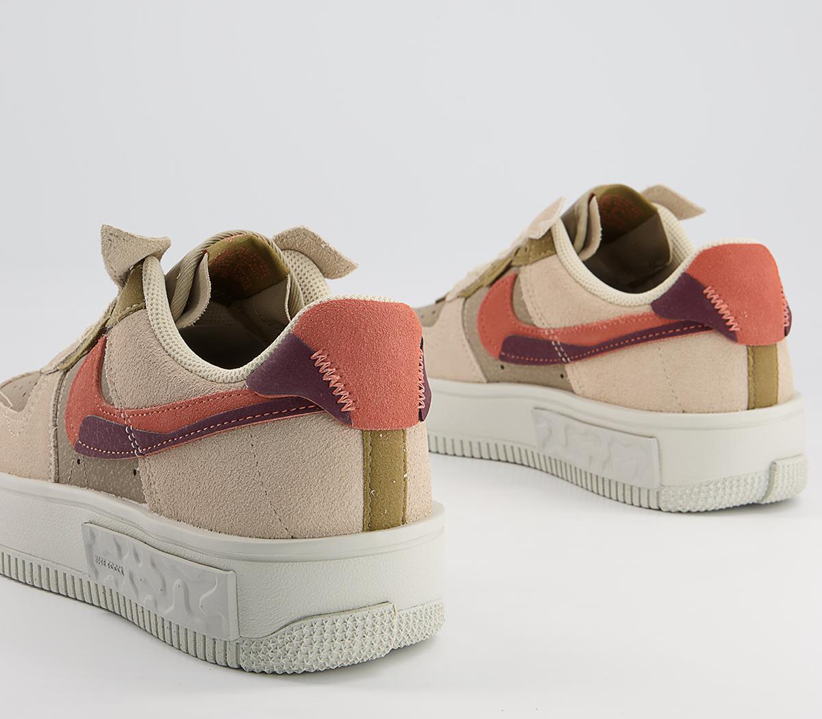 NikeAir Force 1 Fontanka Trainers NikeAir Force 1 Fontanka TrainersRattan Madder Root Burgundy Crush Khaki
