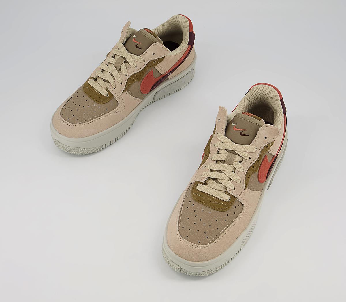 NikeAir Force 1 Fontanka Trainers NikeAir Force 1 Fontanka TrainersRattan Madder Root Burgundy Crush Khaki