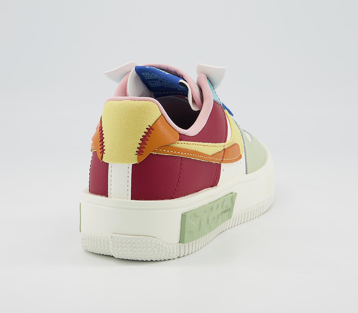 Nike Air Force 1 Fontanka Trainers Nike Air Force 1 Fontanka Trainers Sail Saturn Gold Sunset Pomegranate