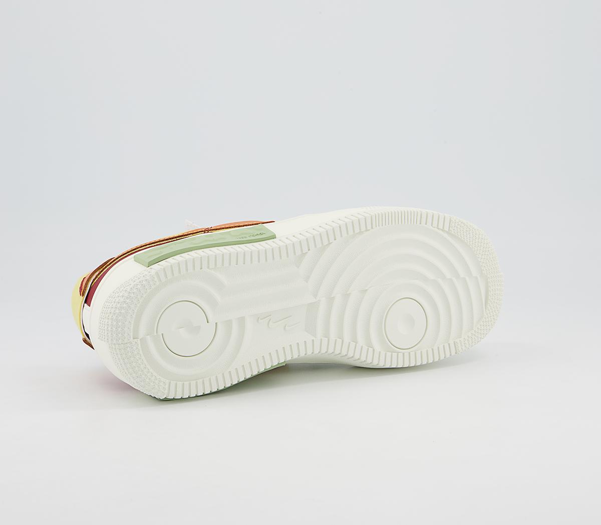 Nike Air Force 1 Fontanka Trainers Nike Air Force 1 Fontanka Trainers Sail Saturn Gold Sunset Pomegranate