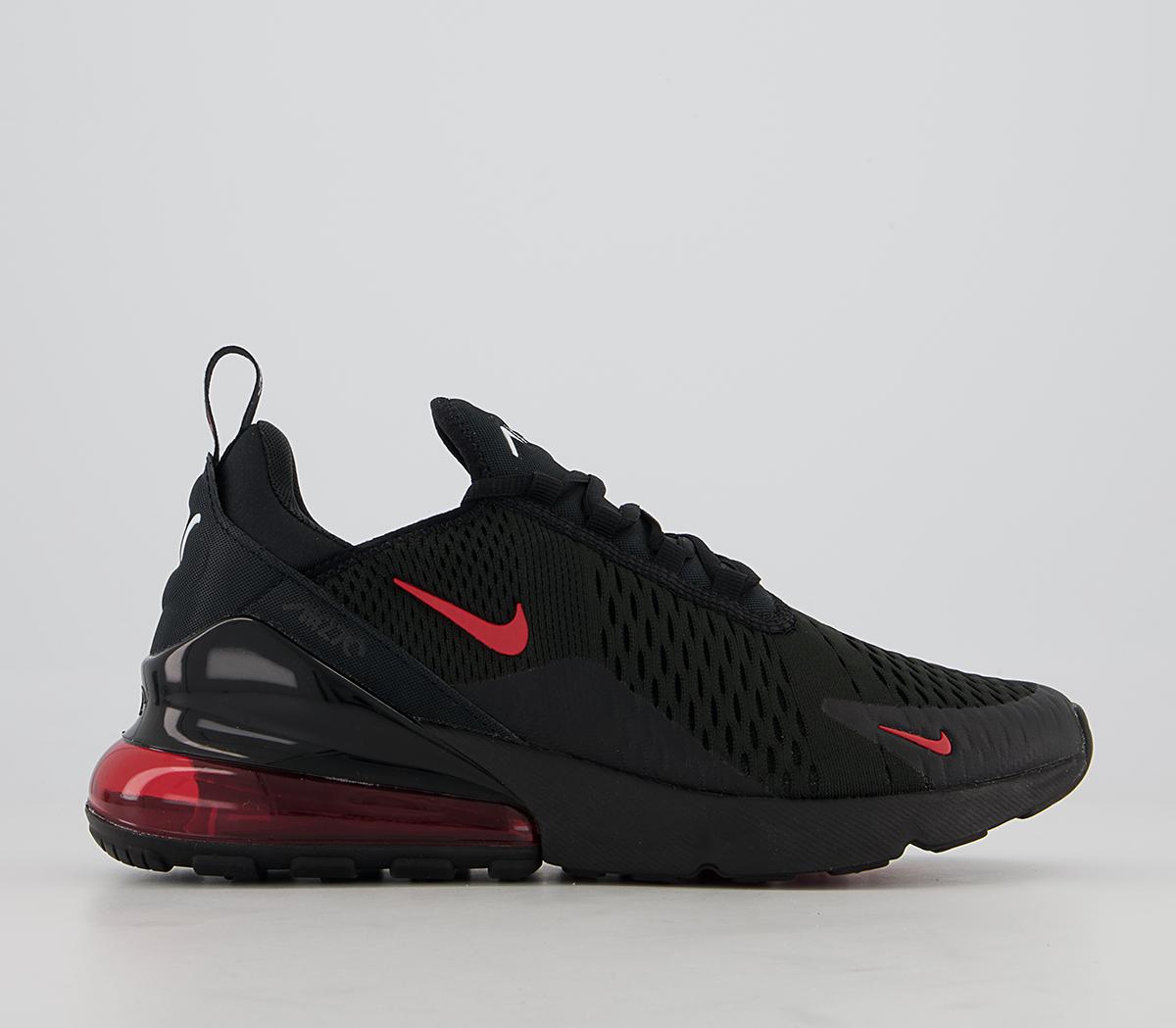 air max 270 black university red