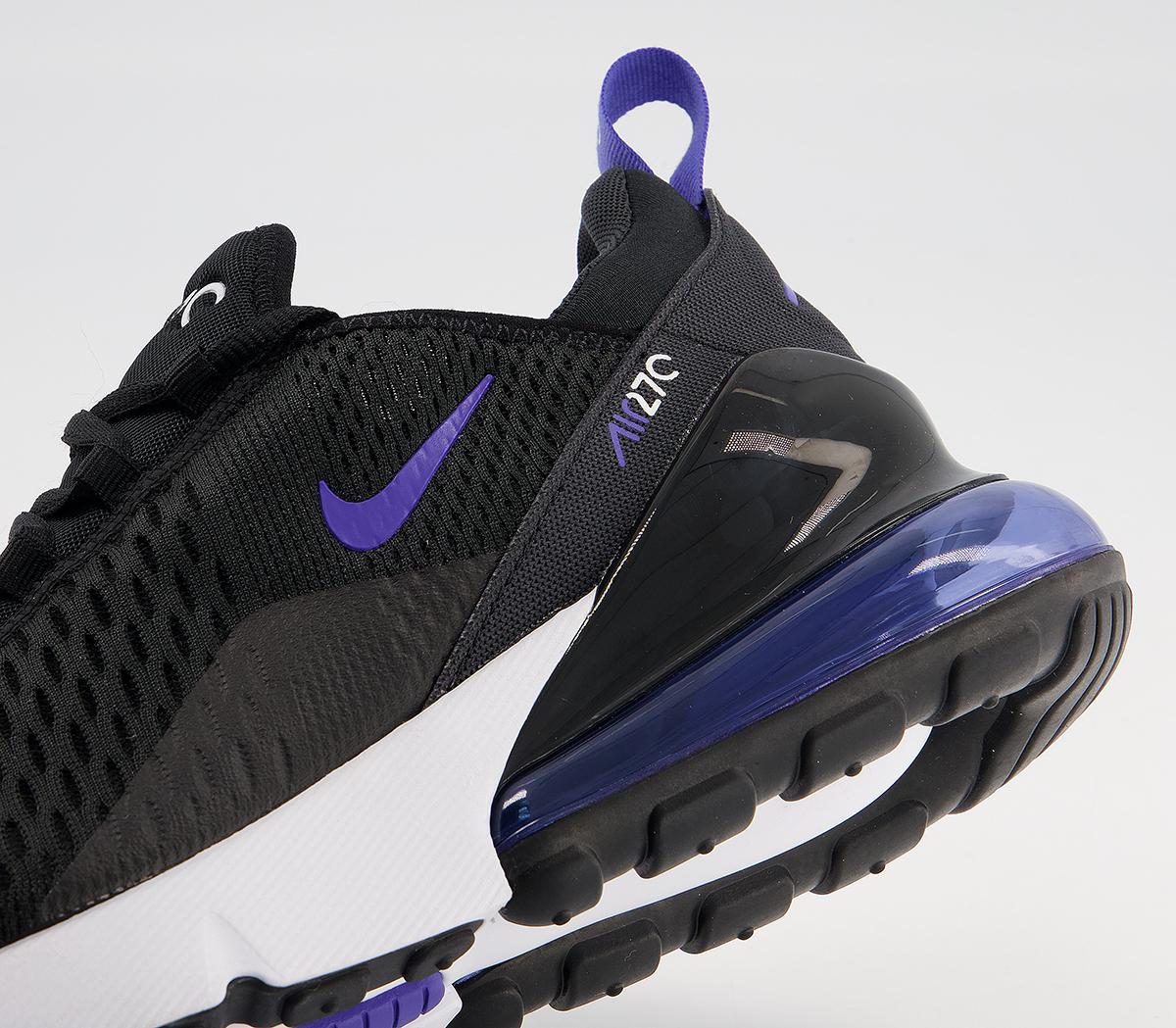 Nike Air Max 270 Trainers Black Persian Violet White Nike Air Max