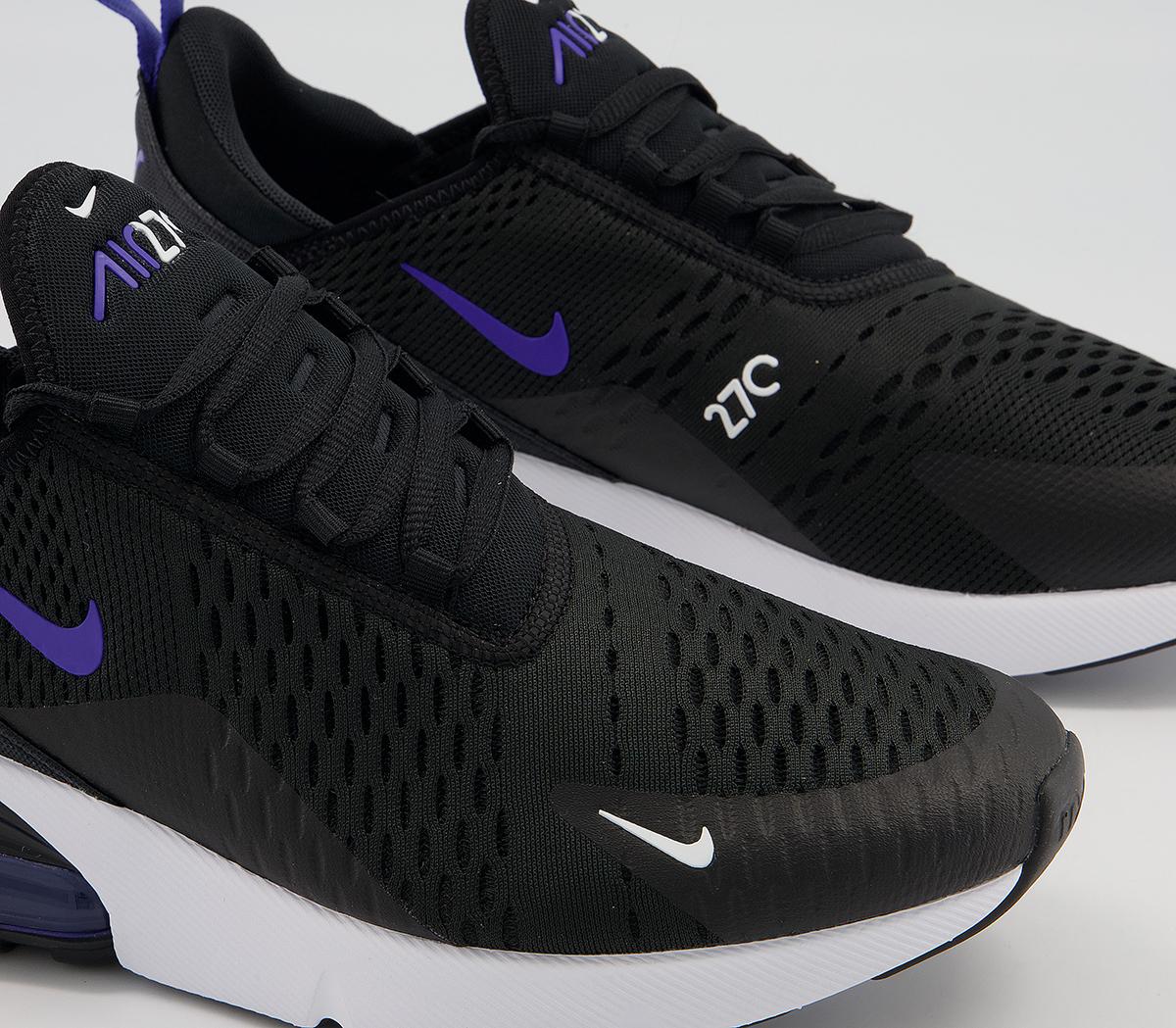 Nike Air Max 270 Trainers Black Persian Violet White - Nike  display picture 1
