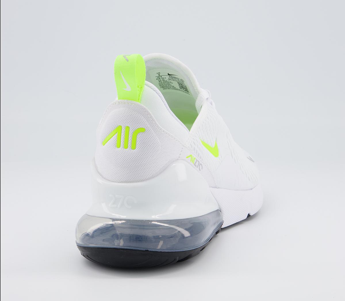 NikeAir Max 270 TrainersWhite Volt Wolf Grey Black