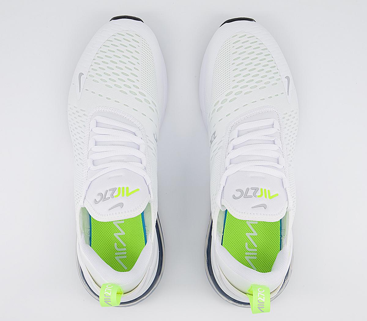 Running Shoes Nike Air Max 27 Green And White Nike Air Max 270