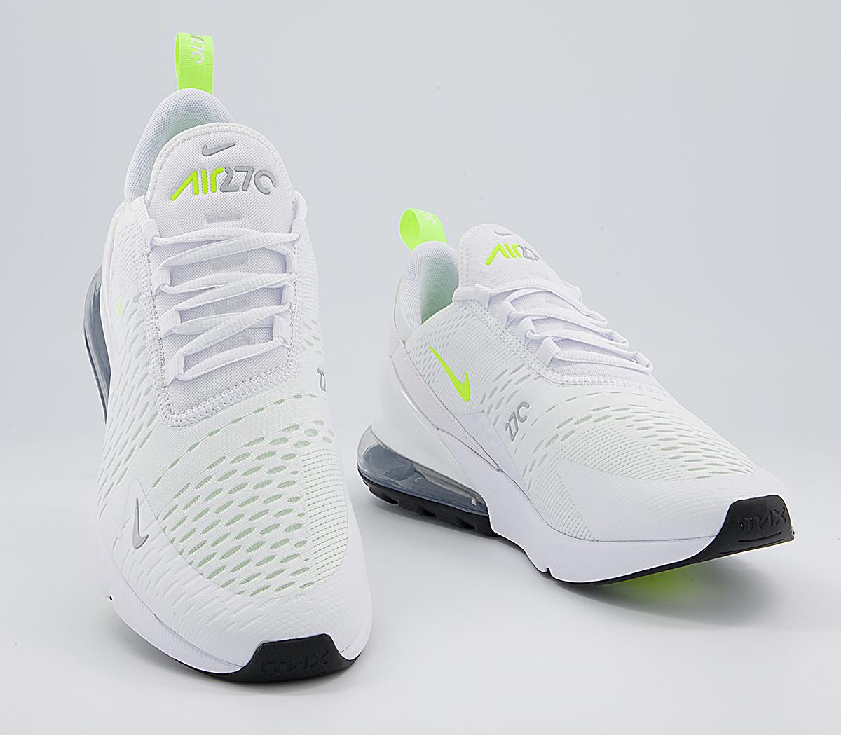 NikeAir Max 270 TrainersWhite Volt Wolf Grey Black