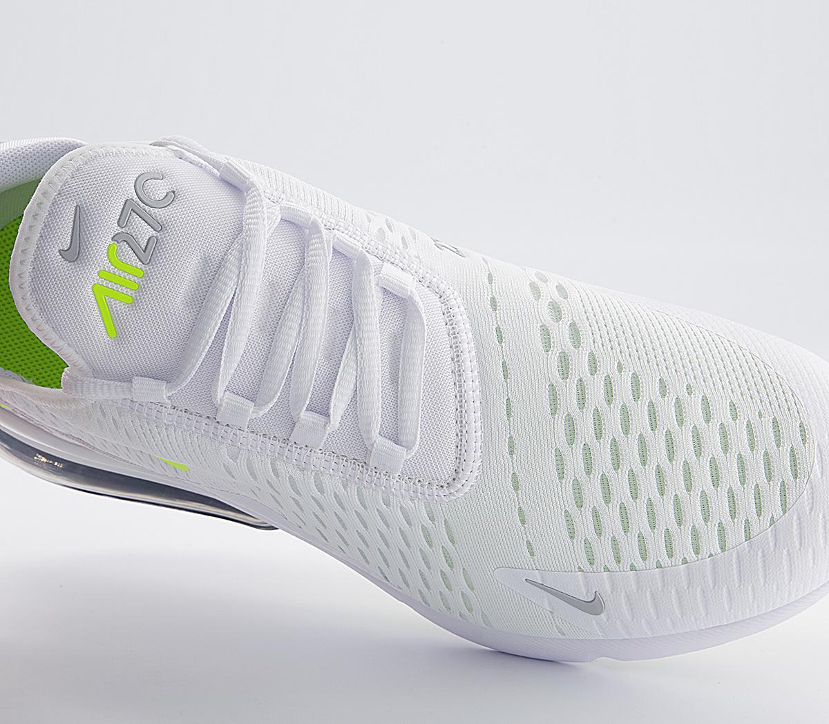 NikeAir Max 270 TrainersWhite Volt Wolf Grey Black