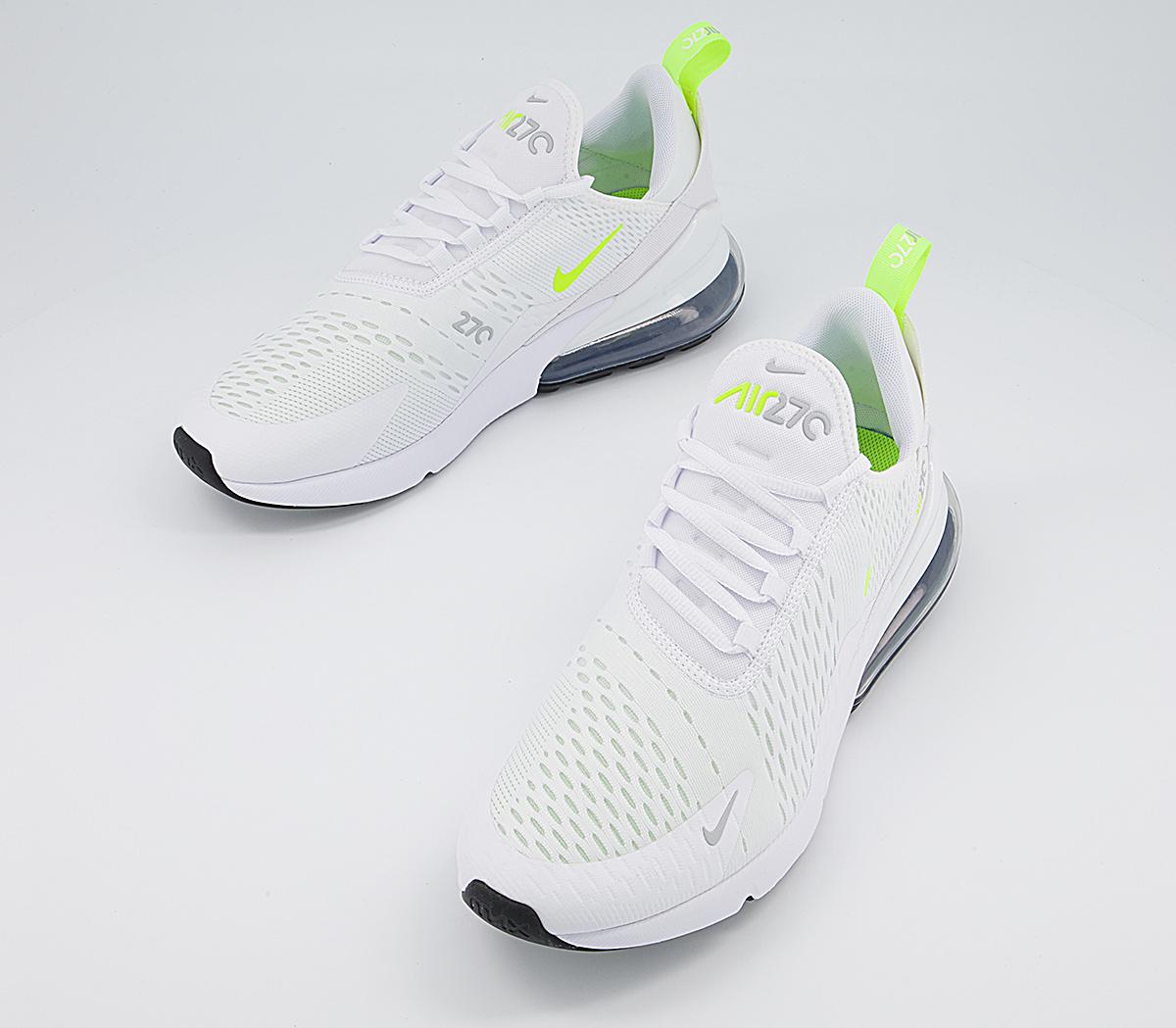 NikeAir Max 270 TrainersWhite Volt Wolf Grey Black