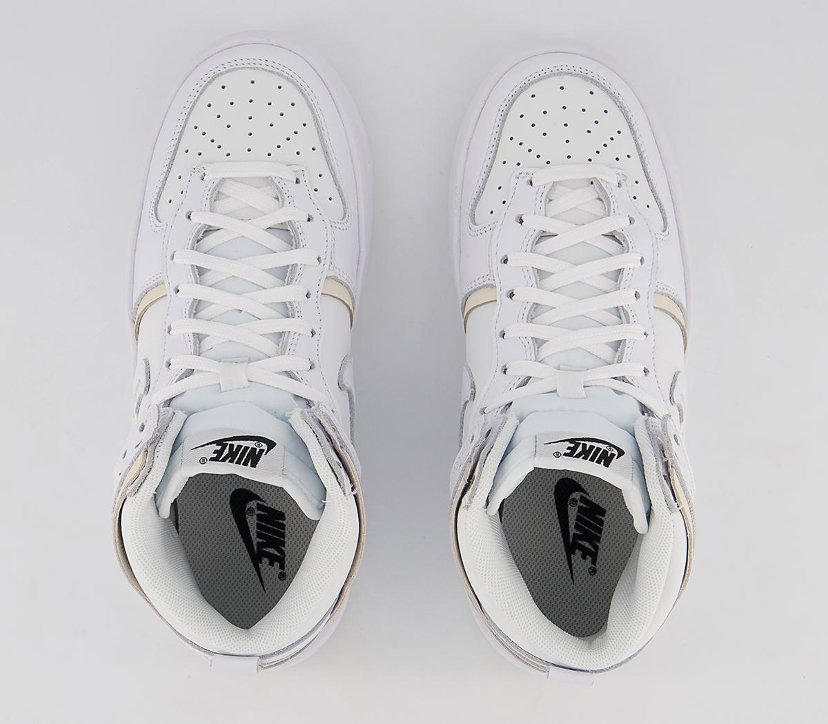 Nike Dunk High Up Trainers Nike Dunk High Up Trainers Summit White White Sail Black