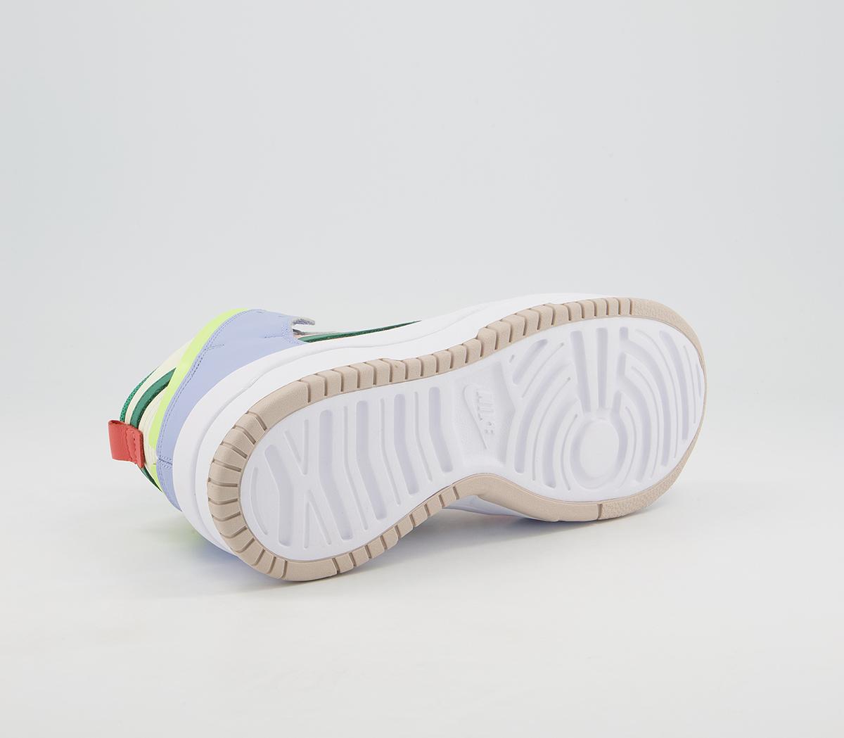 NikeDunk High Up TrainersCashmere Green Noise Pale Coral Pure Violet Alumin