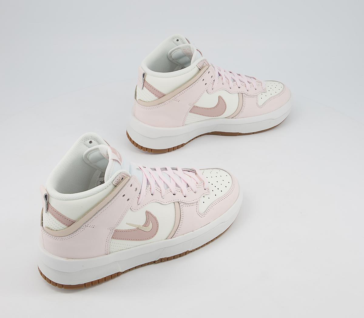 Nike Dunk High Rebel Trainers Nike Dunk High Rebel Trainers Sail Pink Soft Pink Pearl White Gum
