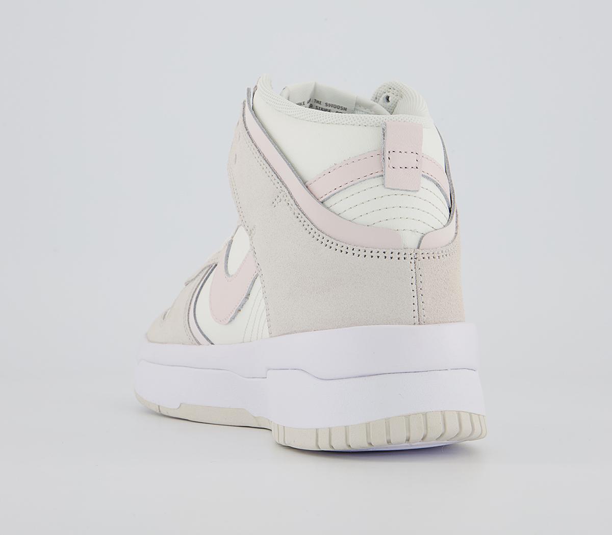 Nike Dunk High Up Trainers Nike Dunk High Up Trainers Sail Flat Pewter Phantom Light Soft Pink