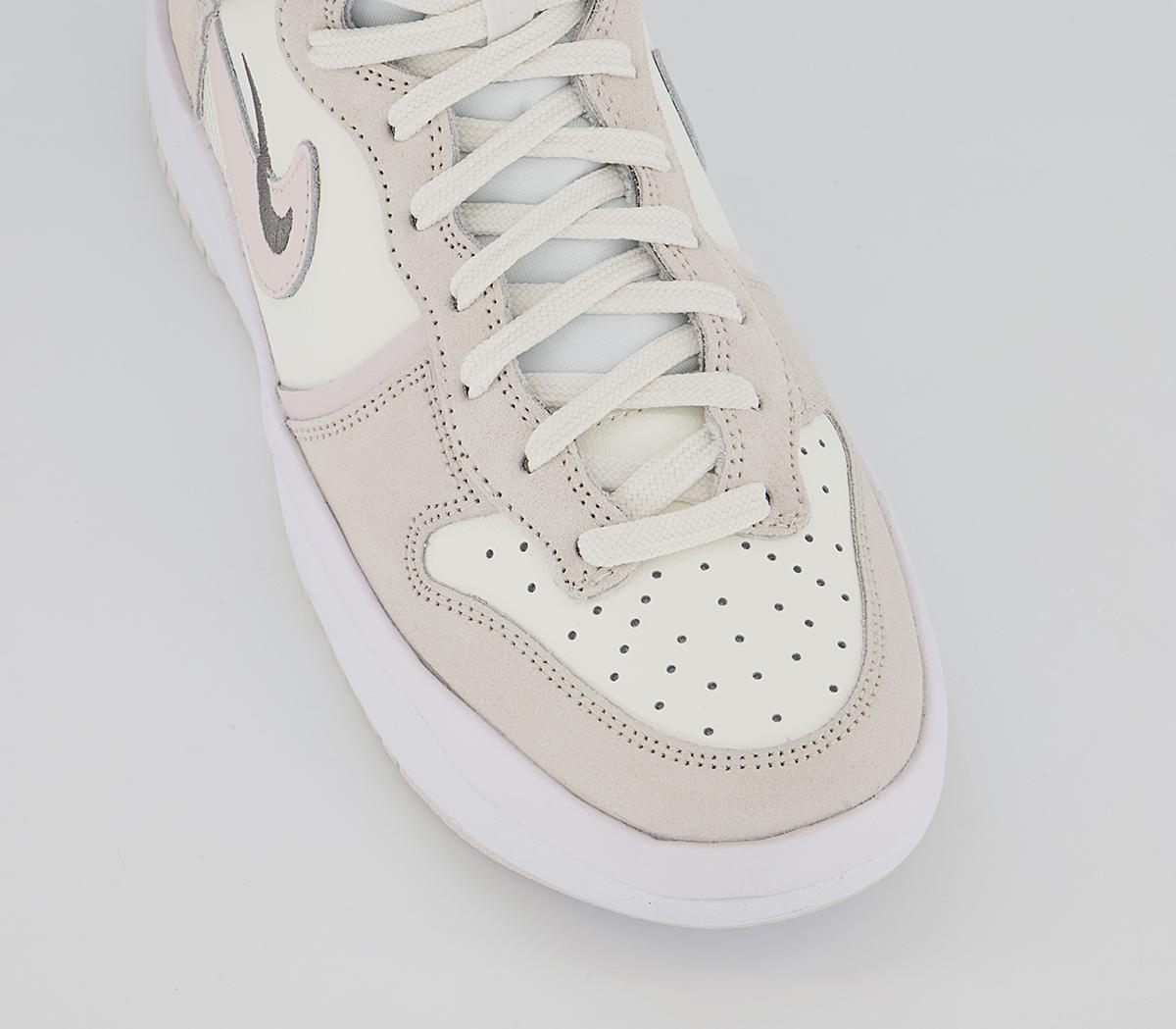 Nike Dunk High Up Trainers Nike Dunk High Up Trainers Sail Flat Pewter Phantom Light Soft Pink
