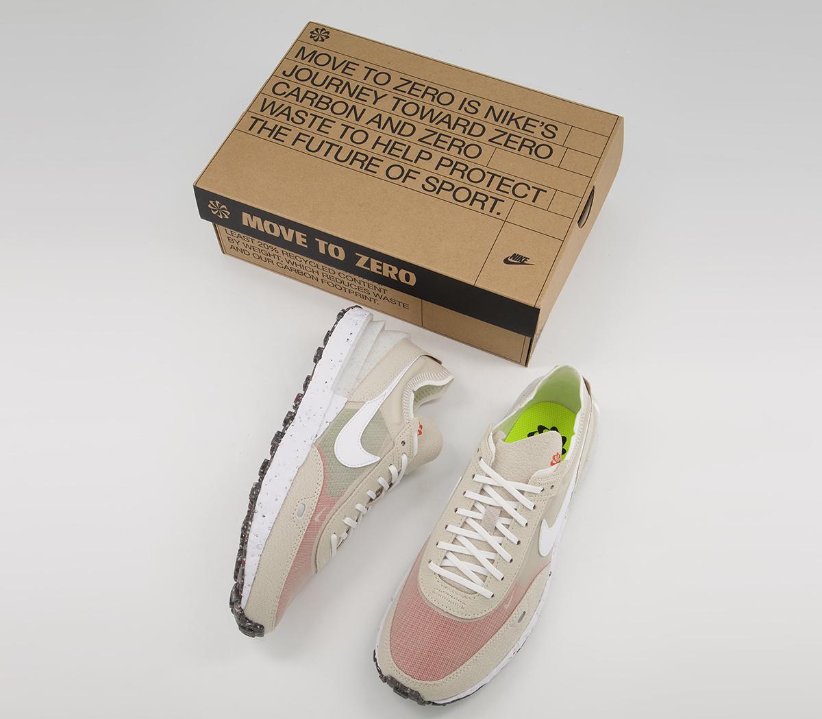 Nike Waffle One Crater M2Z2 Trainers Nike Waffle One Crater M2Z2 Trainers Cream White Orange Black