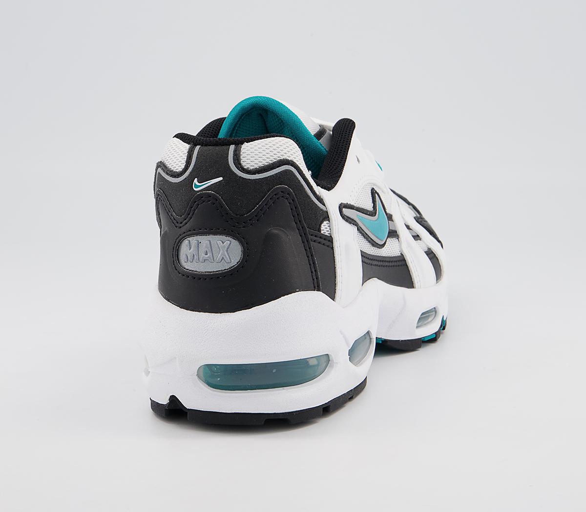 Nike Air Max 96 II Trainers Nike Air Max 96 II Trainers White Mystic Teal Black Reflect Silver