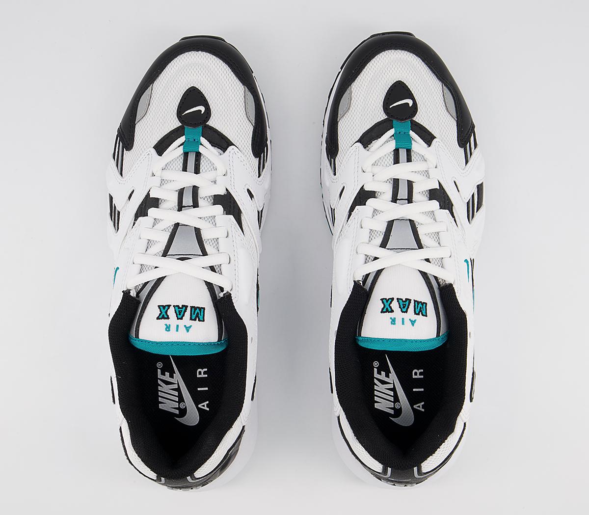 Nike Air Max 96 II Trainers Nike Air Max 96 II Trainers White Mystic Teal Black Reflect Silver