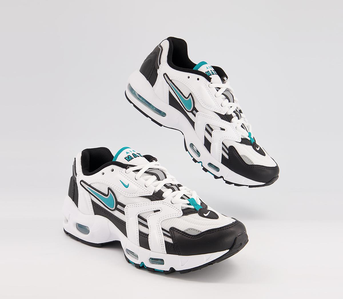 Nike Air Max 96 II Trainers Nike Air Max 96 II Trainers White Mystic Teal Black Reflect Silver