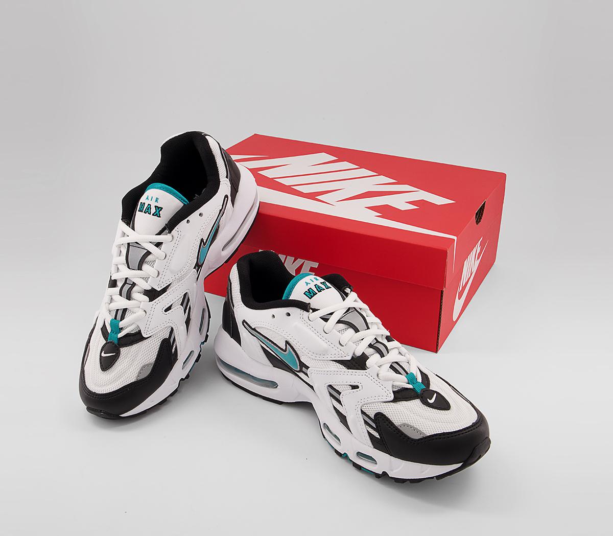 Nike Air Max 96 II Trainers Nike Air Max 96 II Trainers White Mystic Teal Black Reflect Silver
