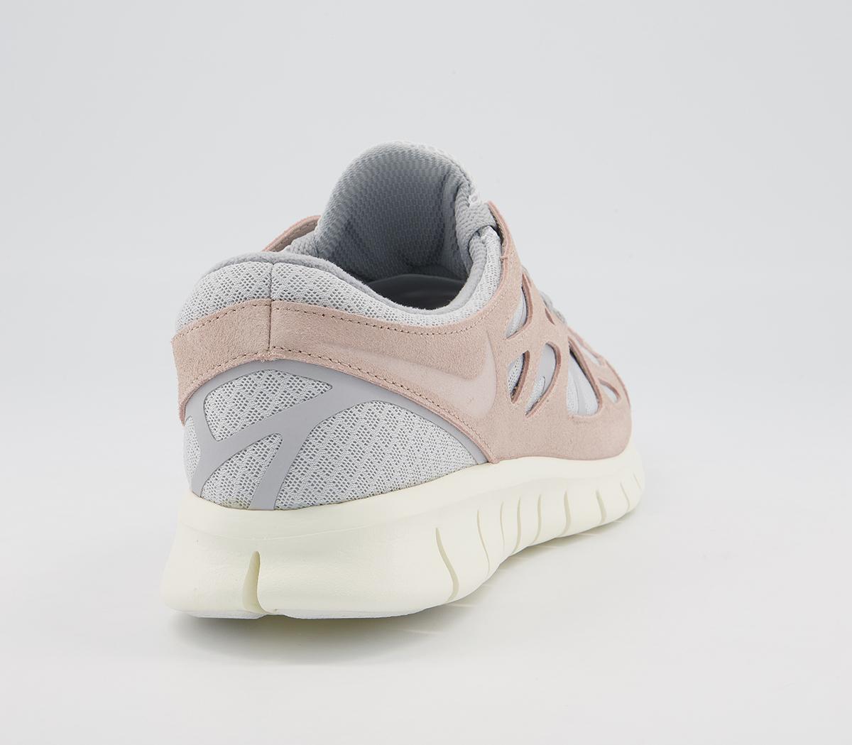Nike Free Run 2 Trainers Nike Free Run 2 Trainers Pure Platinum Fossil Stone Wolf Grey Sail