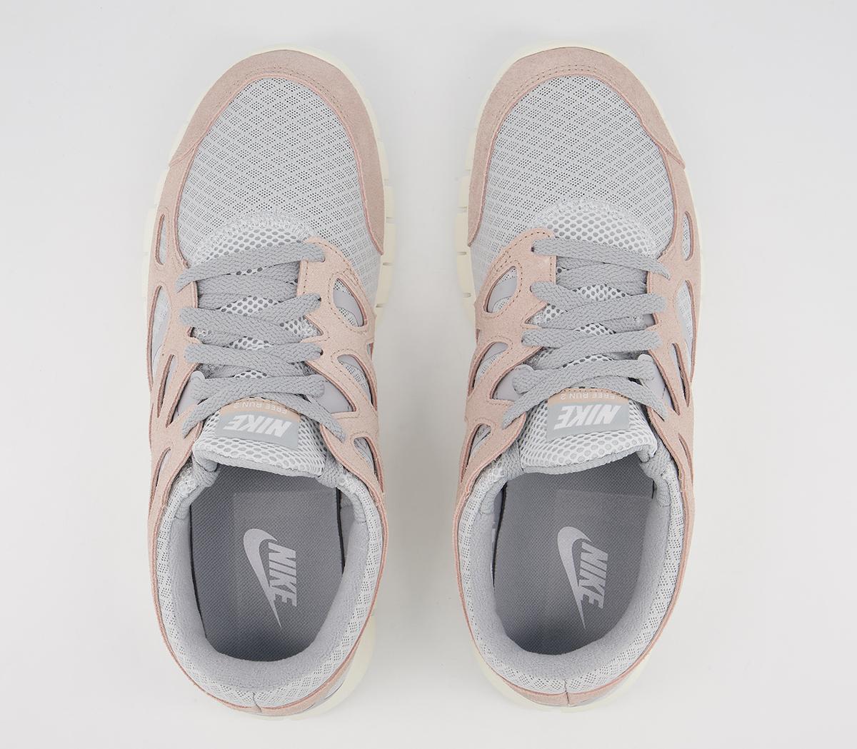 Nike Free Run 2 Trainers Nike Free Run 2 Trainers Pure Platinum Fossil Stone Wolf Grey Sail