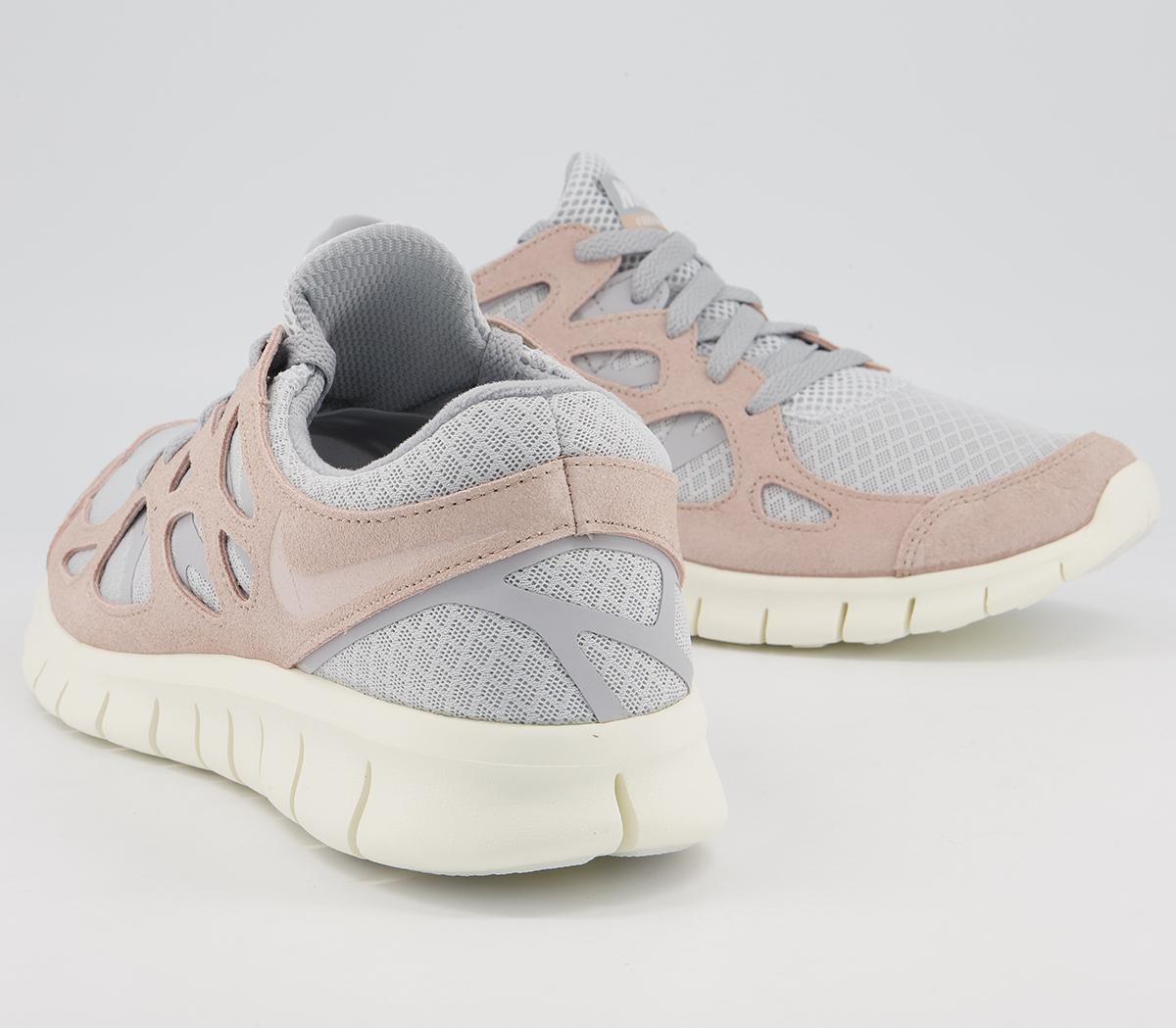 Nike Free Run 2 Trainers Nike Free Run 2 Trainers Pure Platinum Fossil Stone Wolf Grey Sail