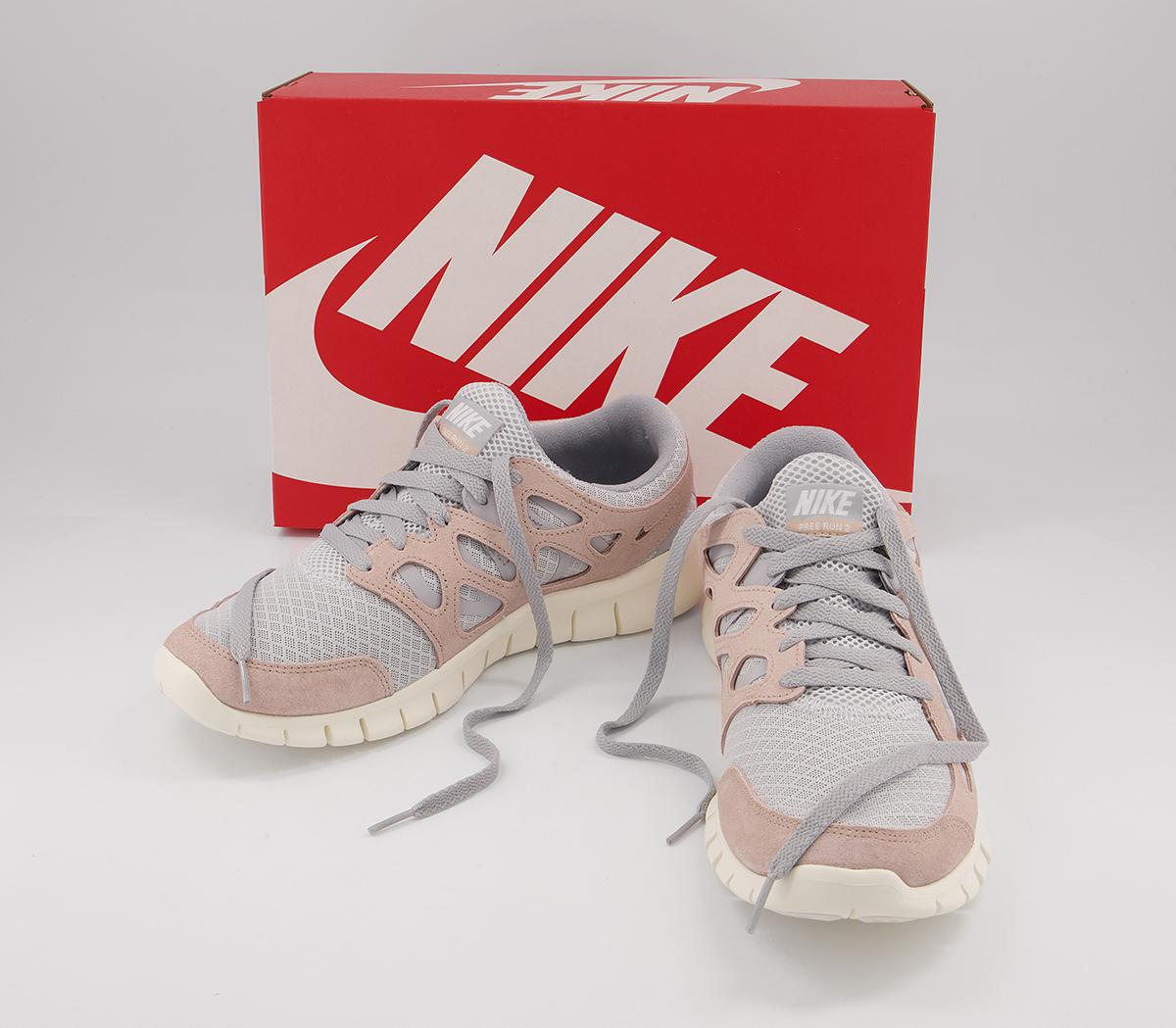 Nike Free Run 2 Trainers Nike Free Run 2 Trainers Pure Platinum Fossil Stone Wolf Grey Sail