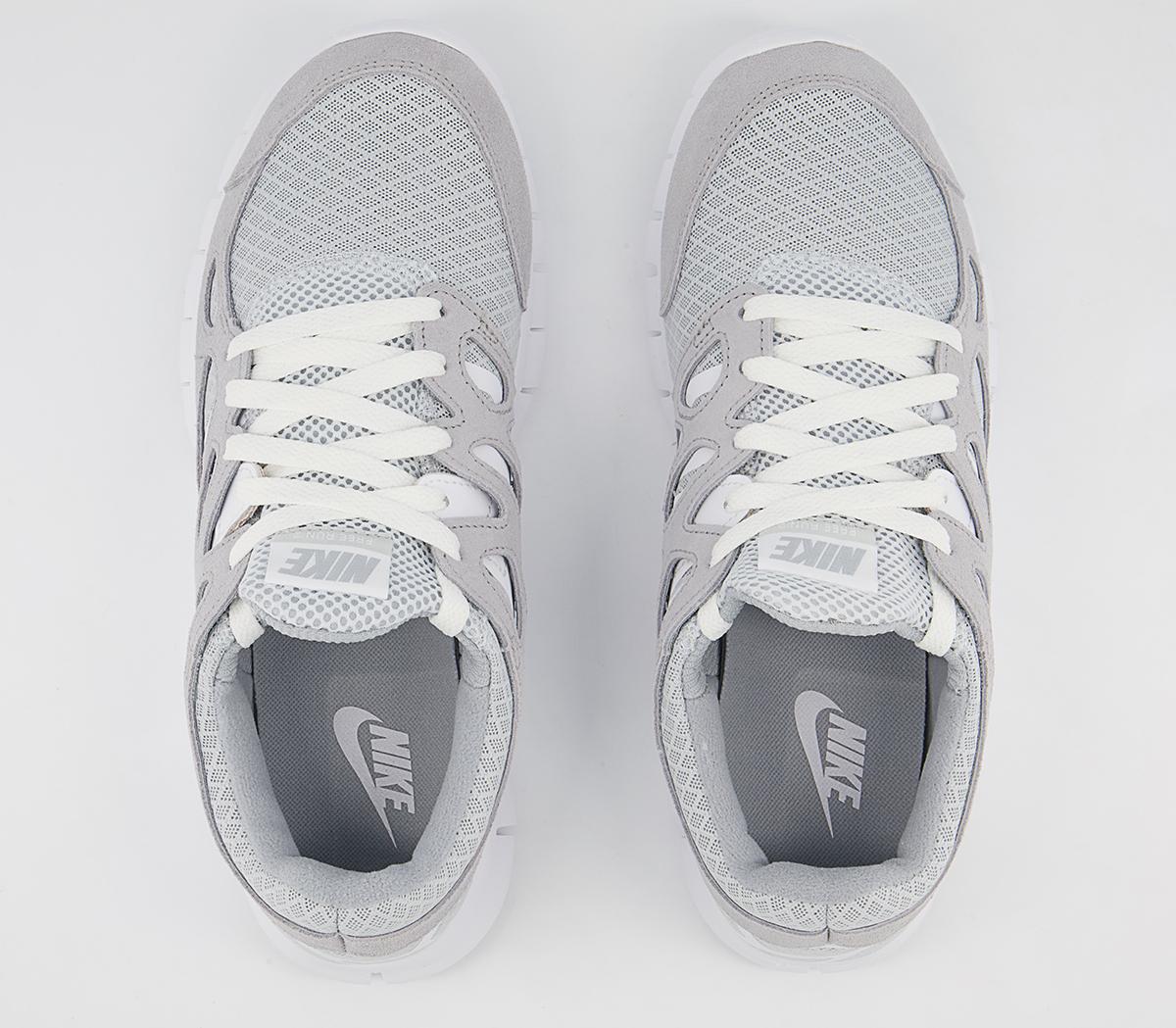 Nike Free Run 2 Trainers Nike Free Run 2 Trainers Wolf Grey Pure Platinum White